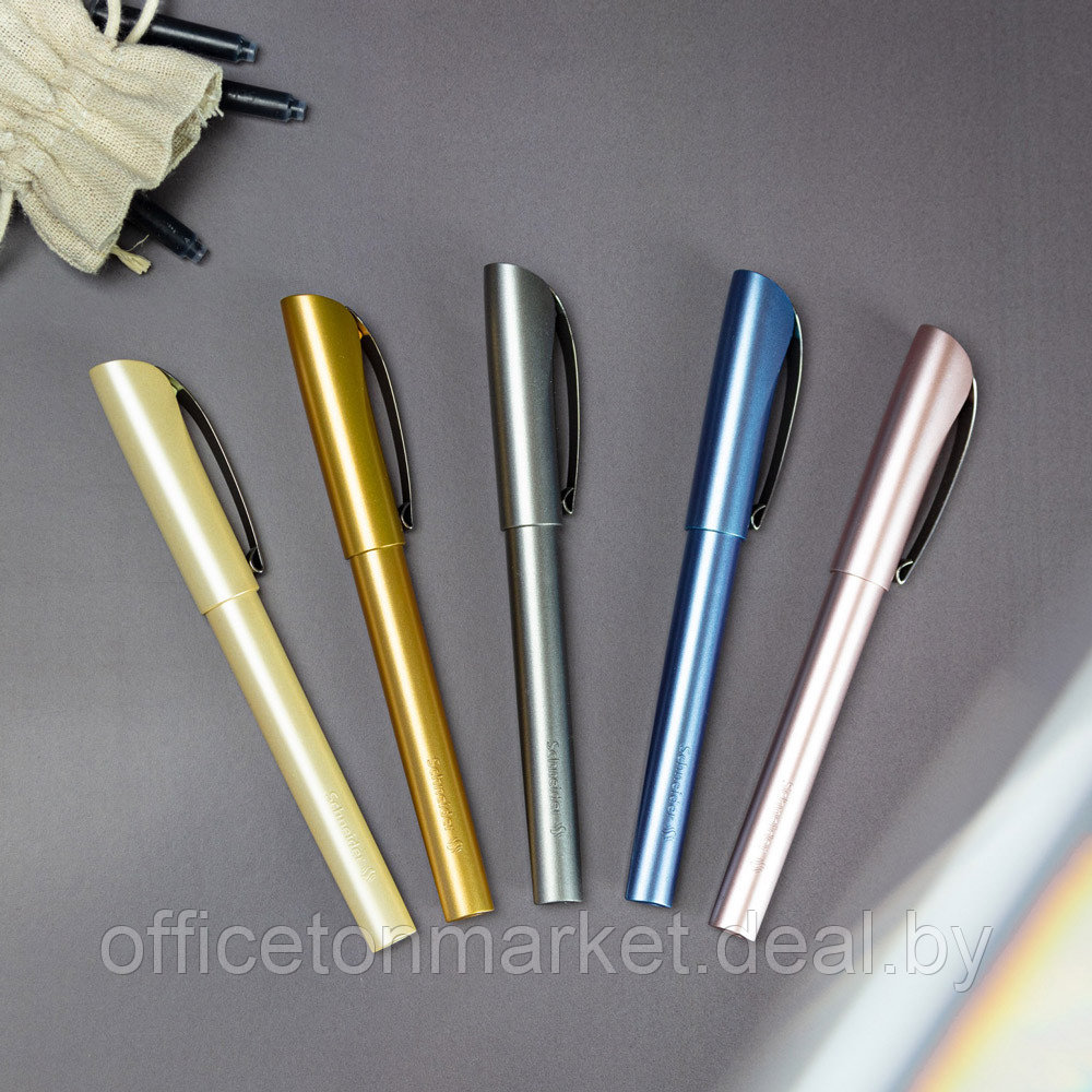Ручка перьевая "Schneider Ceod Shiny", M, пудровый розовый, патрон синий - фото 6 - id-p208049968