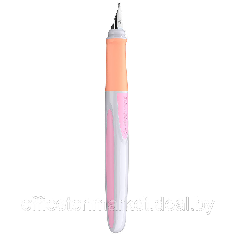 Ручка перьевая "Schneider Ray", M, белый, розовый, патрон синий - фото 3 - id-p208049971