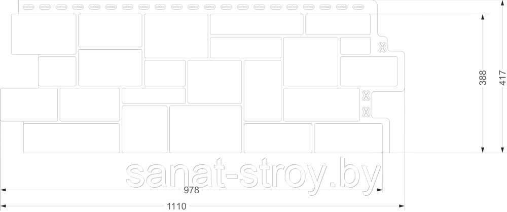 Фасадная панель Grand Line Дикий камень Classic Графит - фото 2 - id-p208052087