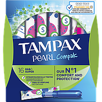 Tampax Compak Pearl Супер / Super 16 шт. Тампоны женские гигиенические с аппликатором