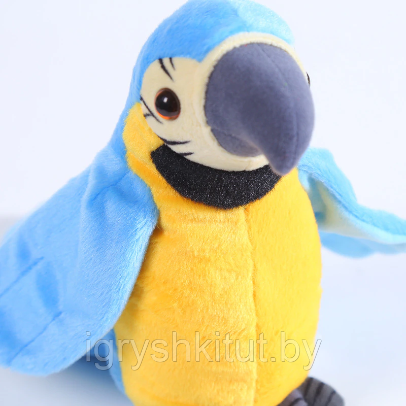 Мягкая игрушка-повторяшка Попугай, разные цвета - фото 7 - id-p208052255