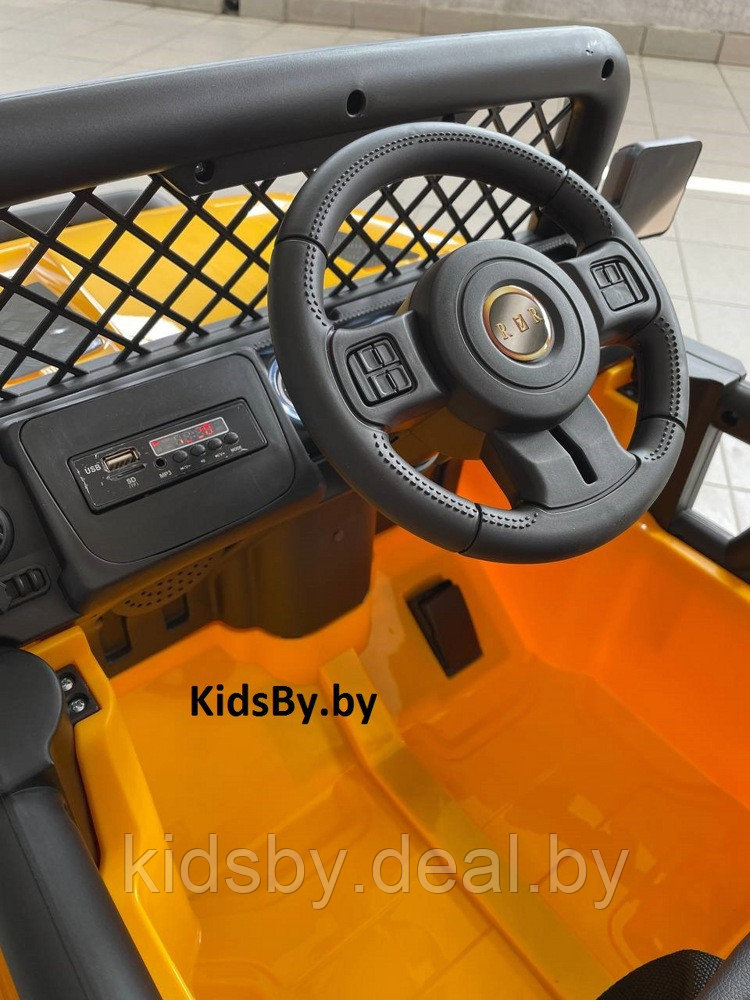 Детский электромобиль RiverToys O999OO (желтый) Jeep - фото 4 - id-p207919715