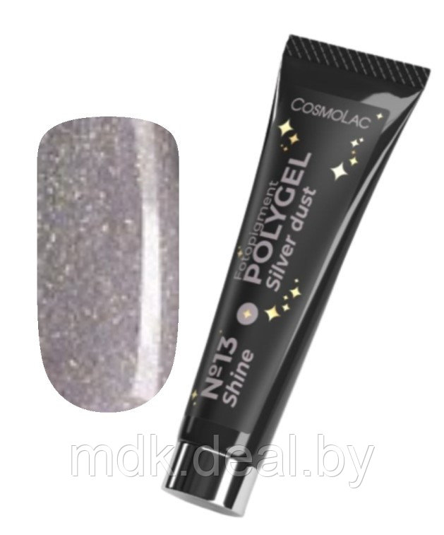 Полигель Cosmo №13 Silver dust 15 мл