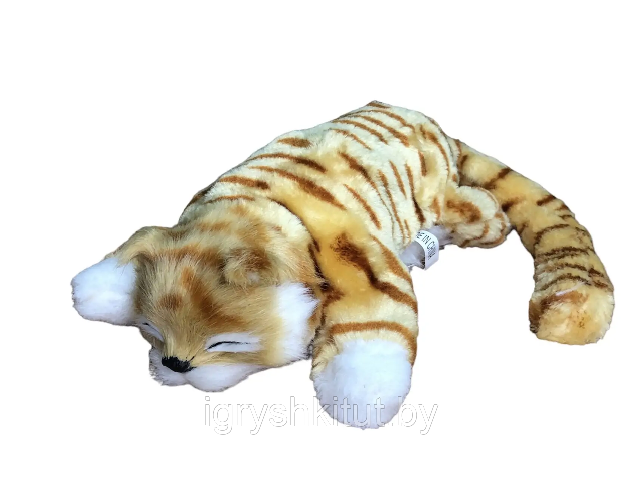 Мягкая игрушка спящий Котик со звуковым эффектом в ассортименте - фото 4 - id-p208052952