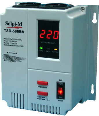 Стабилизатор напряжения электронный Solpi-M TSD-500BA - фото 1 - id-p208052725