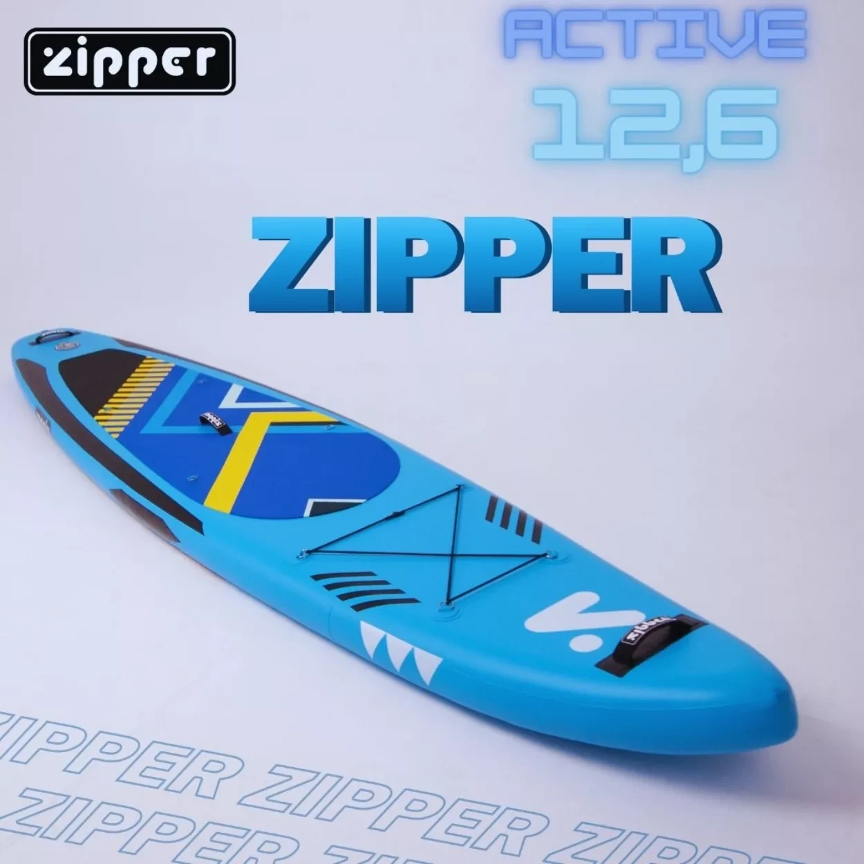 Надувная доска SUP Board (Сап Борд) ZIPPER ACTIVE 12,6' (384см) - фото 1 - id-p204392695