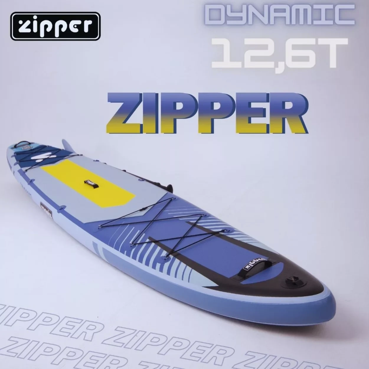 Надувная доска SUP Board (Сап Борд) ZIPPER DYNAMIC 12'6"T (384 см) - фото 1 - id-p204398629