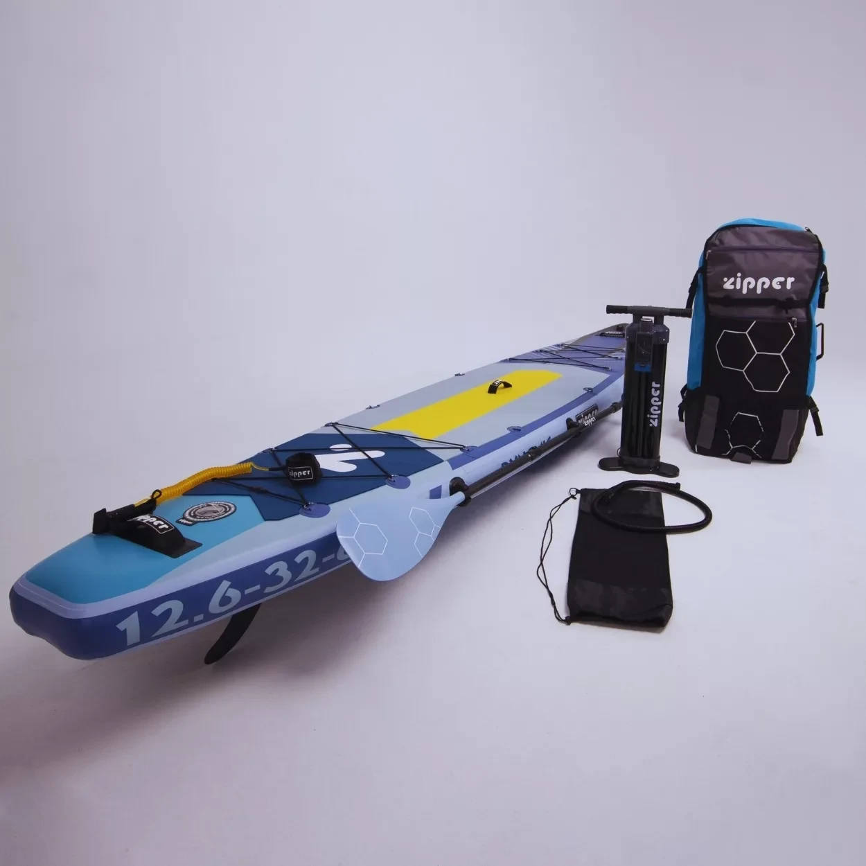 Надувная доска SUP Board (Сап Борд) ZIPPER DYNAMIC 12'6"T (384 см) - фото 2 - id-p204398629