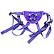 Плюшевый фиолетовый ремень для страпона, фото 3