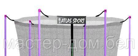 Батут Atlas Sport 374 см (12ft) с внутренней сеткой и лестницей PURPLE, фото 2