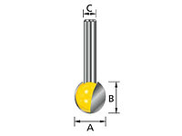 Шаров.фреза 15,9х15,9х8х32х2Т MAKITA