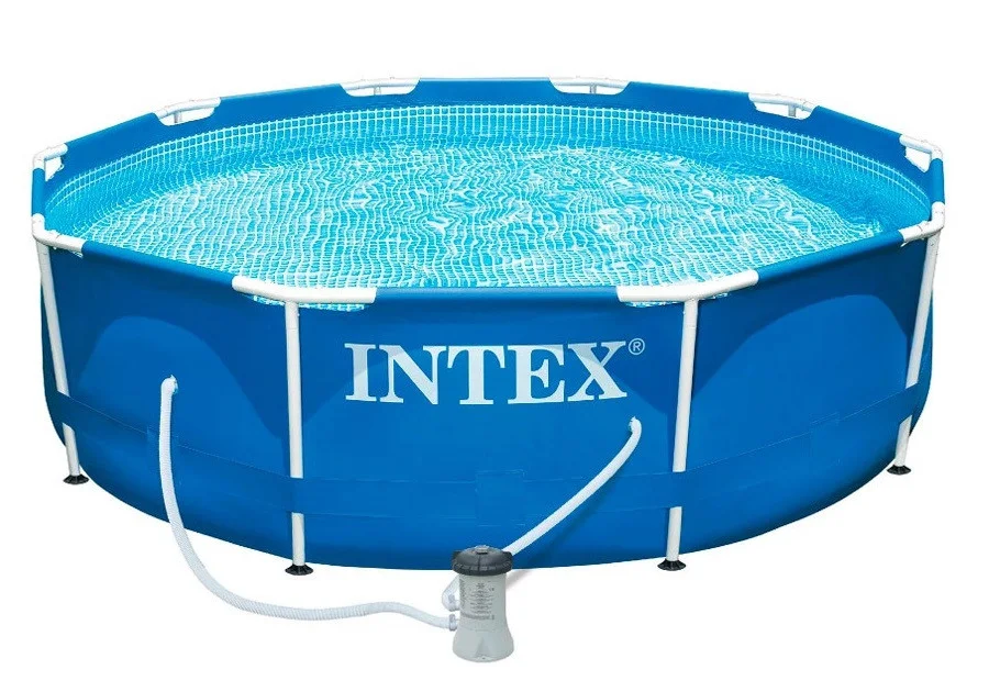 Каркасный бассейн Intex для дачи 28202 Metal Frame 305x76+фильтр-насос 1250 л/ч - фото 1 - id-p34842394