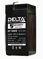 2.3 Ah Аккумуляторная батарея DELTA DT 6023 (44х47х101)