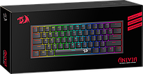 Проводная механическая клавиатура Redragon Anivia, чёрная, 61 клавиша, RGB подсветка, Outemu Red