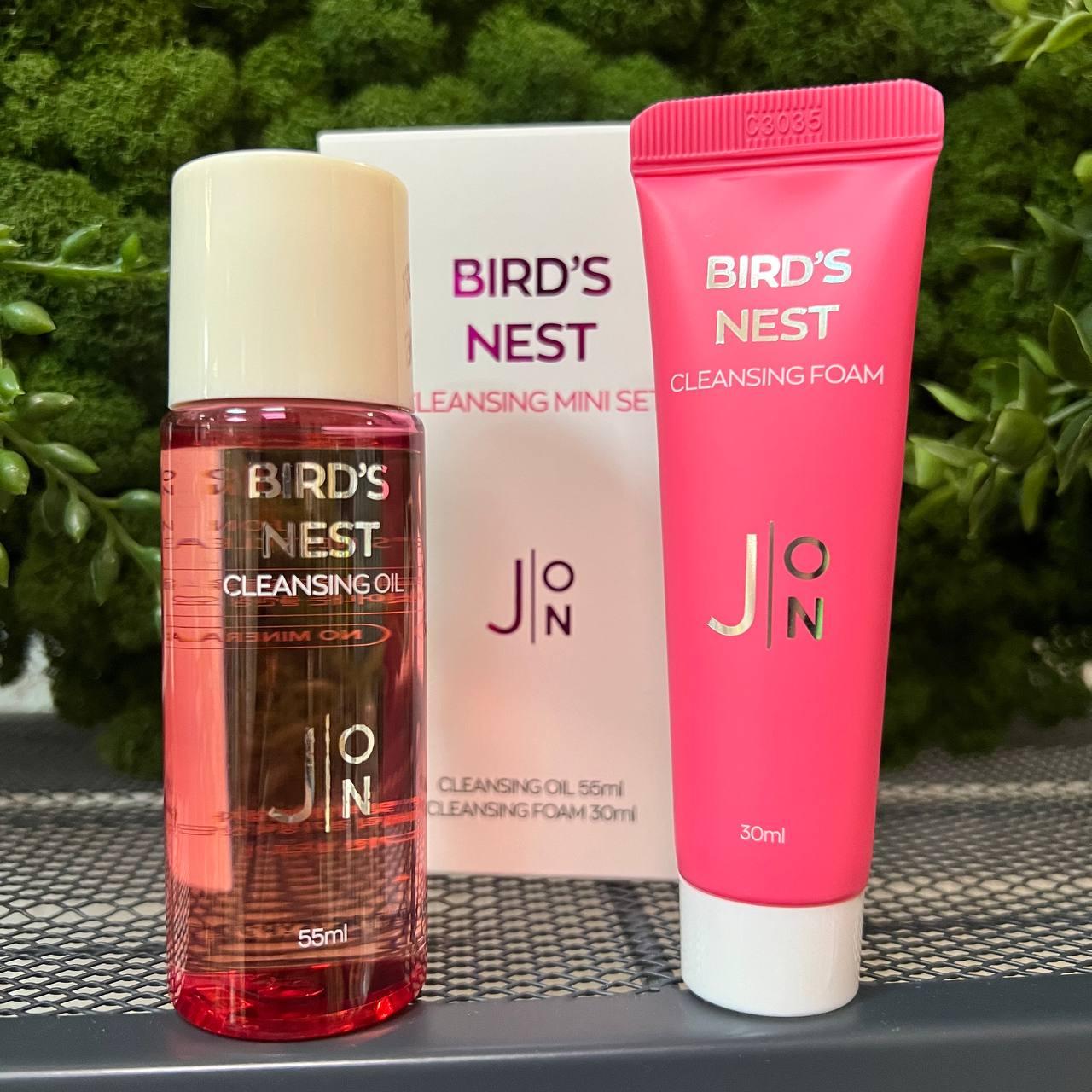 Набор J:ON Bird's Nest гидрофильное масло 55мл + пенка 30мл - фото 1 - id-p208085354