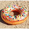 Надувной круг Пончик с присыпкой Inteх 56263 для бассейна, диаметр 99 см, фото 2