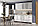 Кухонный гарнитур Вектор (2,0м) (МДФ) (без столешниц) Белый / Бланж / Бланж SV Мебель, фото 2