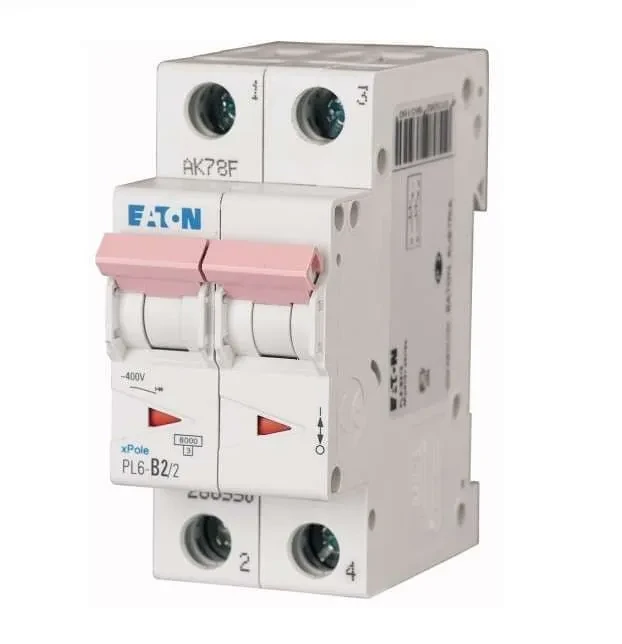 Купить Eaton PL6 2P 10A, тип B, 6кА, 2М Автоматический выключатель в ...