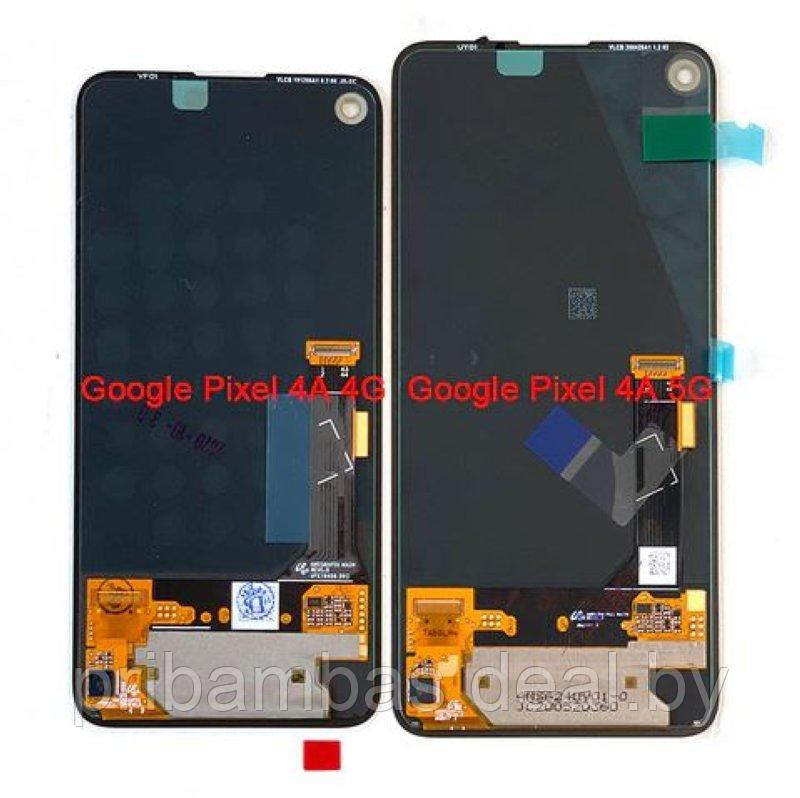 Дисплей (экран) для Google Pixel 4A с тачскрином чёрный