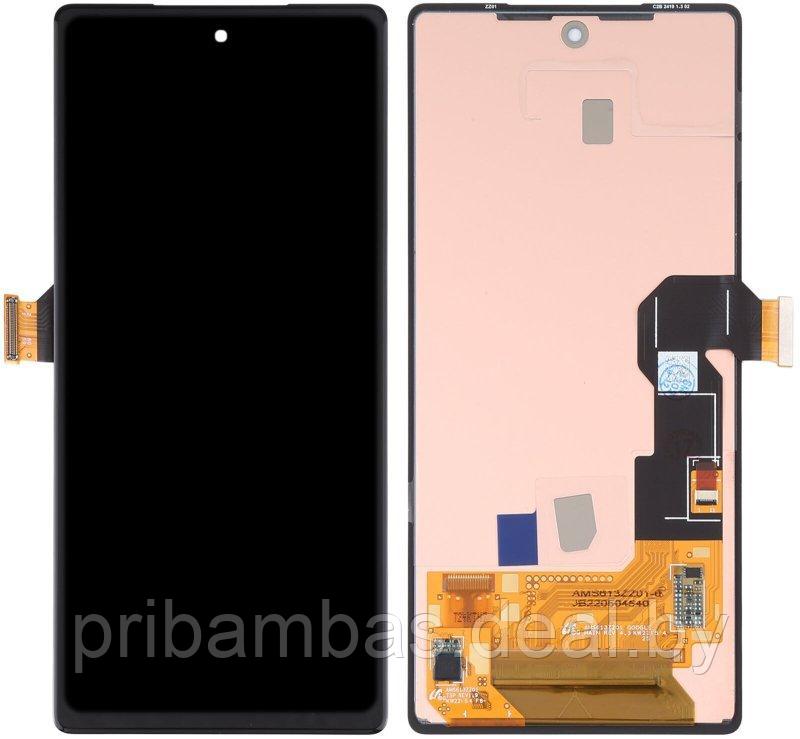 Дисплей (экран) для Google Pixel 6A с тачскрином чёрный