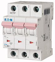 Eaton PL6 3P 2A, тип B, 6кА, 3М Автоматический выключатель