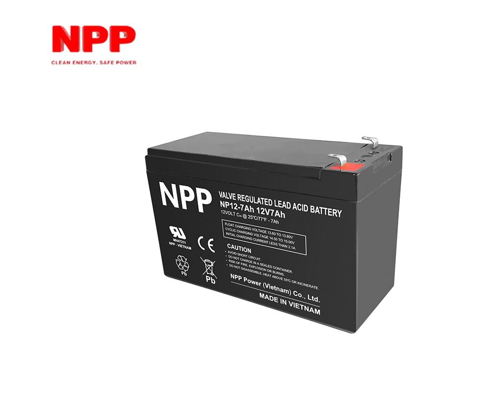 7 Ah Аккумулятор для ИБП NPP NP 12-7.0 (12В/7А/ч) - фото 1 - id-p208090735