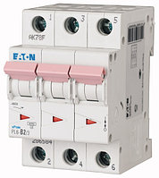 Eaton PL6 3P 40A, тип B, 6кА, 3М Автоматический выключатель