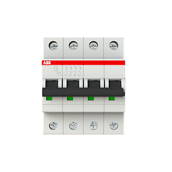 ABB S204 4P 50A, тип С, 6кА, 4М Автоматический выключатель