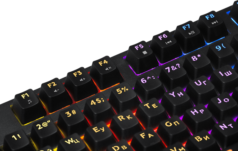 Проводная механическая клавиатура Defender Blitz, черная, 87 клавиш, Rainbow подсветка, Outemu Blue - фото 4 - id-p208087893