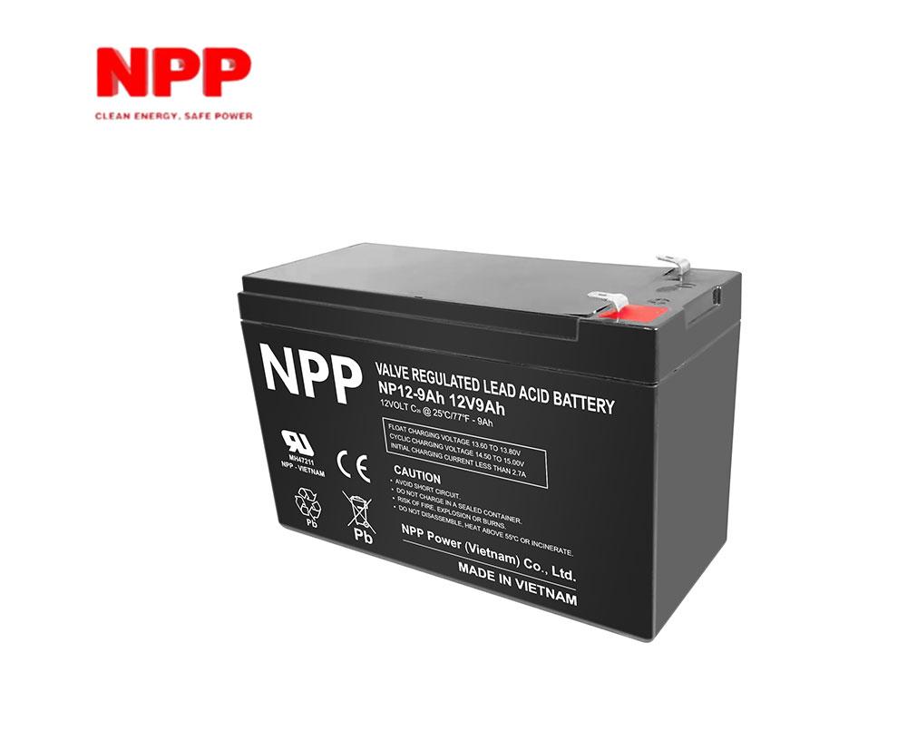 9 Ah Аккумулятор для ИБП NPP NP 12-9.0 (12В/9А/ч) - фото 1 - id-p208091150