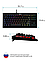 Проводная механическая клавиатура Redragon Dark Avenger 2, чёрная, 87 клавиш, RGB подсветка, Outemu Blue, фото 3