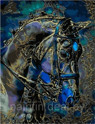 Рисование по номерам "Сказочный конь" картина - фото 1 - id-p208093109
