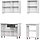 Кухонный гарнитур "Розалия" (со столешницей) Серия 2 Белый / Цемент светлый / Цемент тёмный/Антарес SV Мебель, фото 3