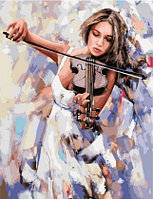 Рисование по номерам "Девушка со скрипкой" картина