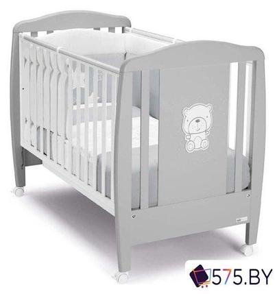 Классическая детская кроватка CAM Lettino Teddy Grey G255 (Тедди серый), фото 2