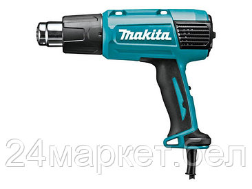 MAKITA Китай Термовоздуходувка MAKITA HG 6031 VK в чем. + набор сопл (1800 Вт, 2 скор., 50-600 °С, ступенч.