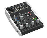 BEHRINGER XENYX 502S - микшерный пульт, 5 входов, 2 шины выходов, предусилители XENYX