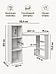 Стол письменный компьютерный офисный для учебы школьников ноутбука с полками компактный MP24 белый, фото 3