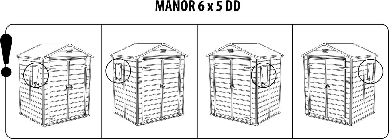 Сарай Манор 6x5DD (Manor 6x5DD), серый - фото 3 - id-p208104171