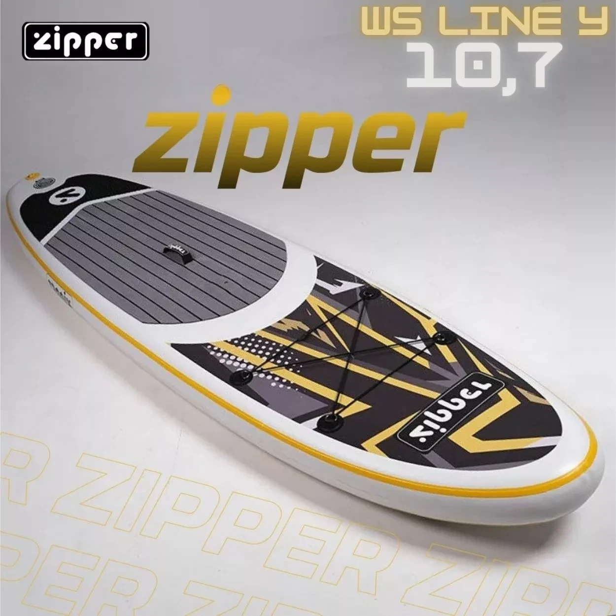 Доска SUP Board надувная (Сап Борд) Zipper Ws Line 10,7' Yellow Wd Sailkit 3,5 - фото 1 - id-p172822375