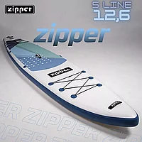 Доска SUP Board надувная (Сап Борд) Zipper S Line 12,6' (384см) Touring Blue