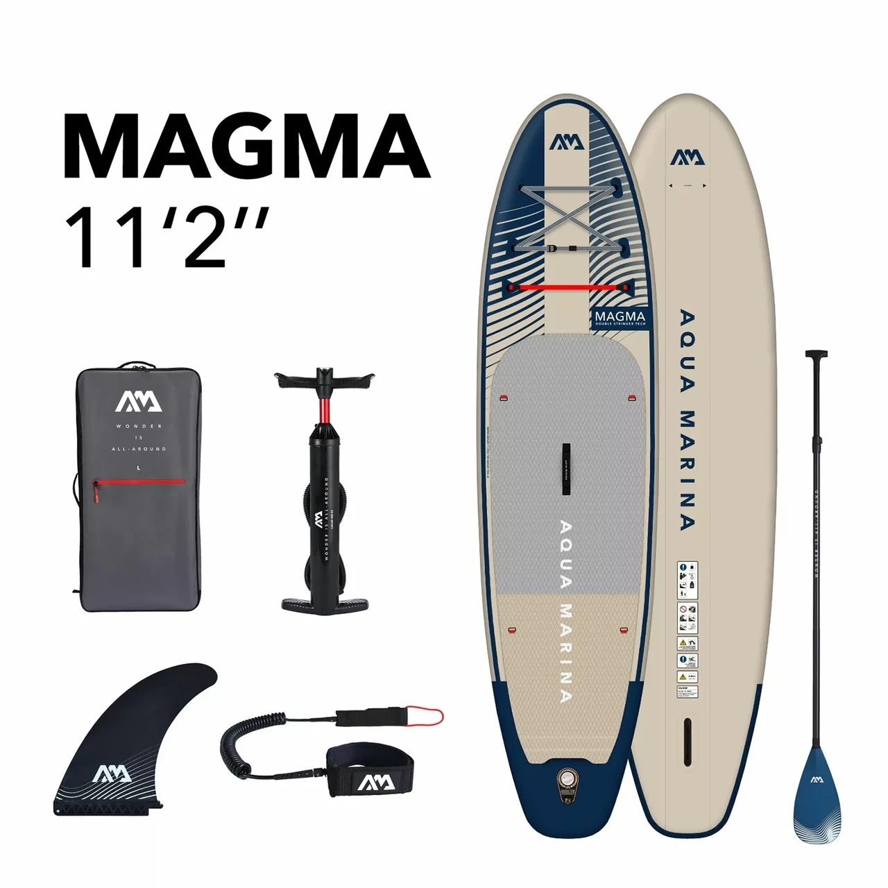 Доска SUP Board надувная (Сап Борд) Aqua Marina Magma 11.2 (340см) - фото 1 - id-p146720565