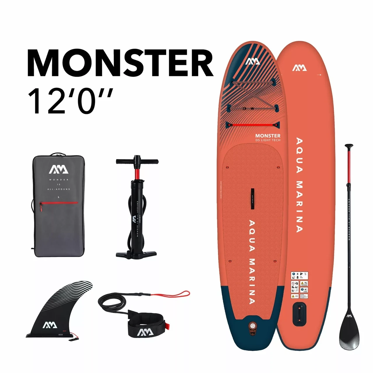 Доска SUP Board надувная (Сап Борд) Aqua Marina Monster 12.0 (366см)