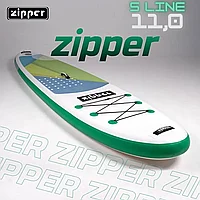 Доска SUP Board надувная (Сап Борд) Zipper S Line 11' (335см) Green