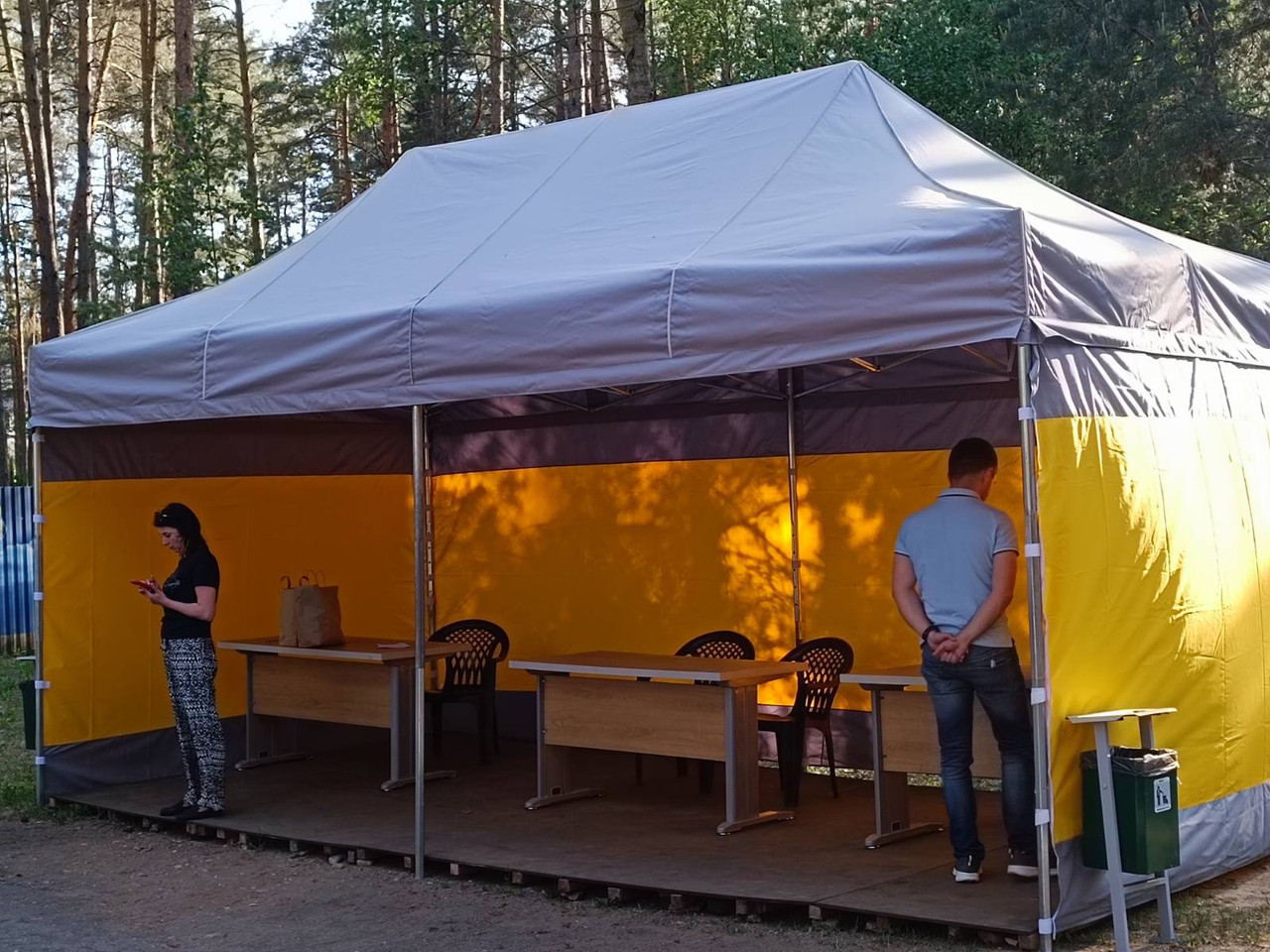 Палатка-шатер ,трансформер размер 3х6 м (цвет любой)