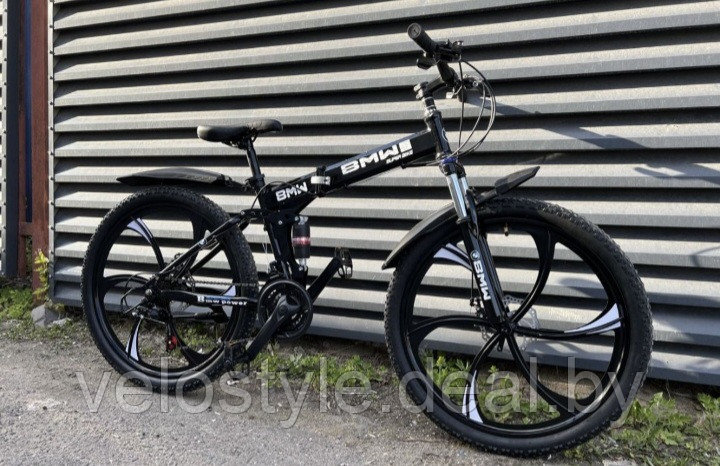 Велосипед складной Bmw колёса 26 на литых дисках - фото 1 - id-p205278710