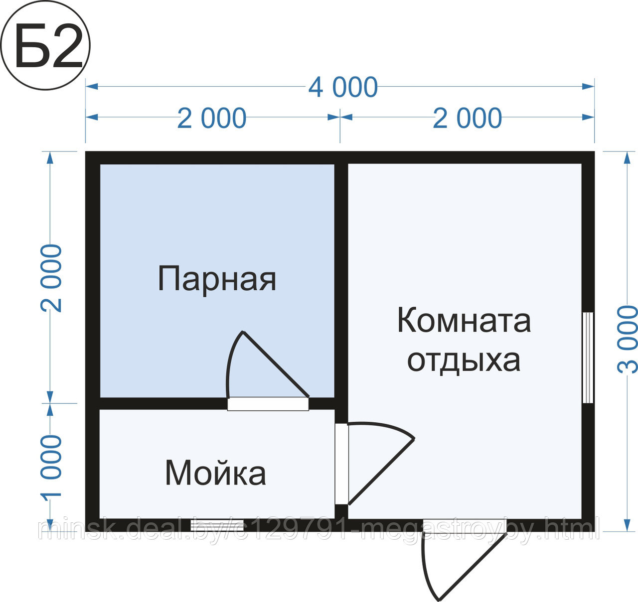 Баня Классическая 3х4 - фото 9 - id-p207038462