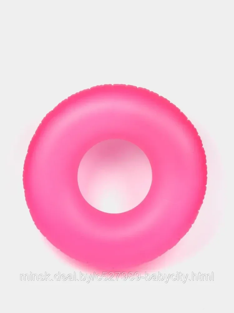 Круг надувной Неон с перламутровым блеском. Розовый. - фото 1 - id-p208134376