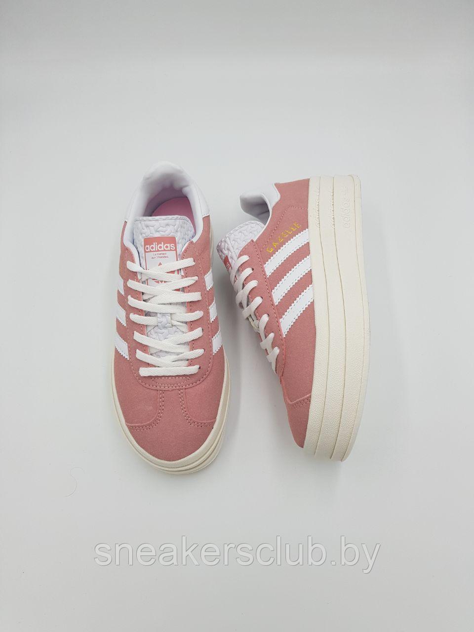 Кеды женские Adidas Gazelle Bold / подростковые/розовые - фото 6 - id-p208140062