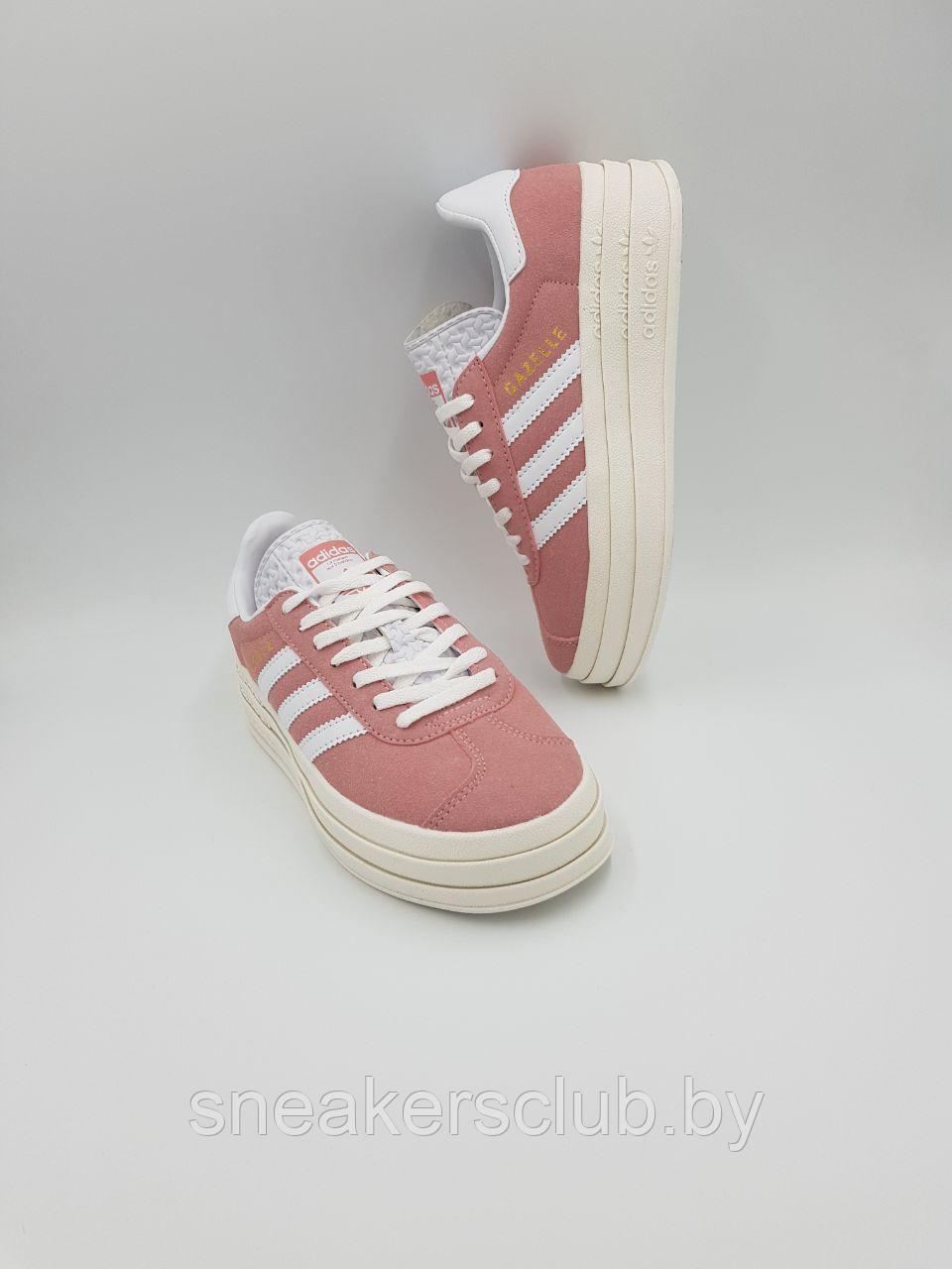 Кроссовки женские Adidas Gazelle Bold / подростковые/розовые